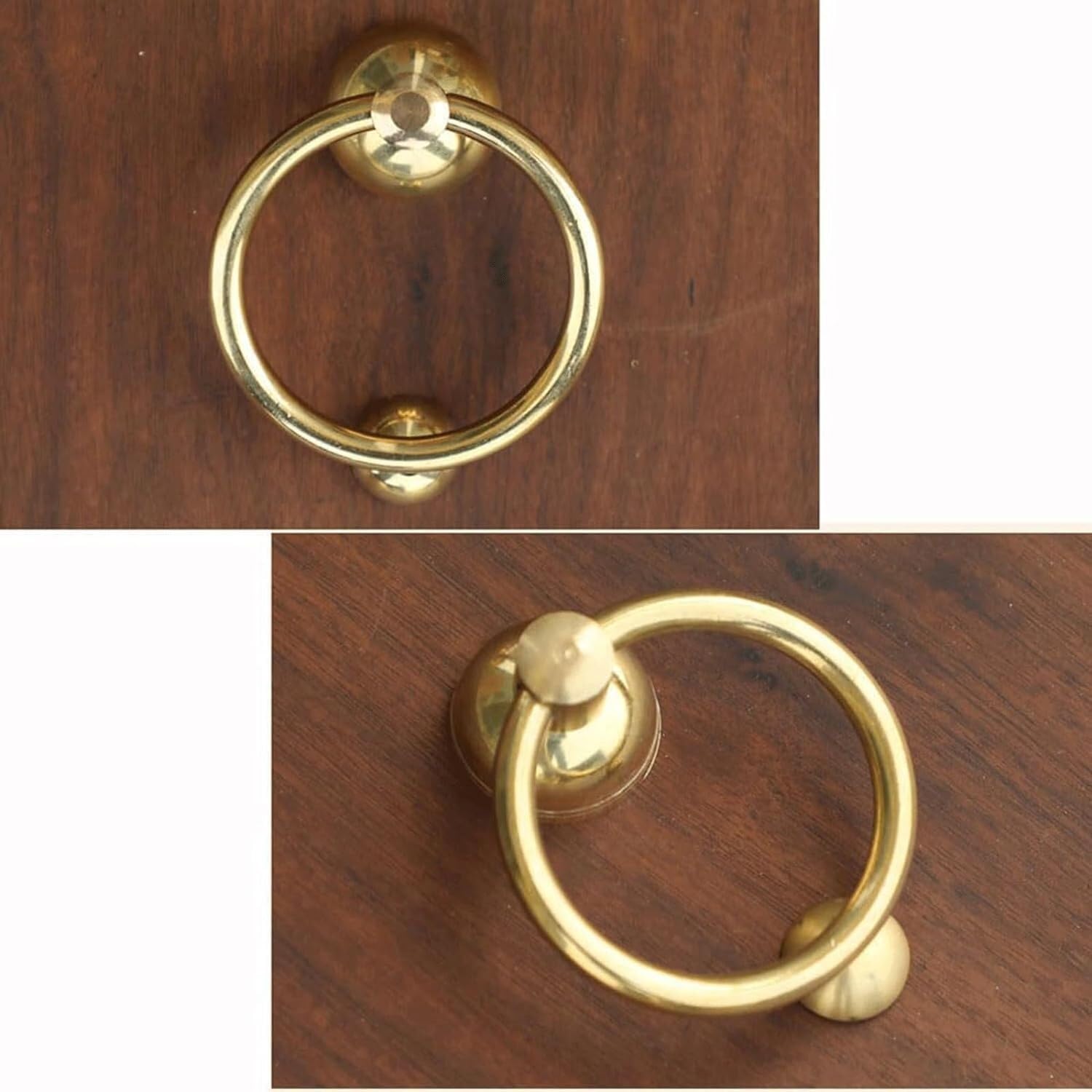 Amazon.co.jp: アンティーク真鍮ドアノッカー 玄関ドア用 ドアハンドル